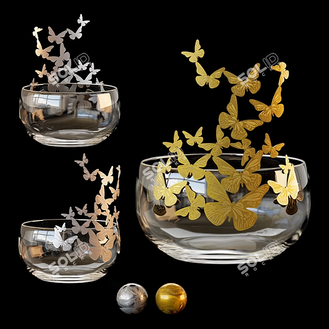 Elegant Designer Decorative Object 3D model image 2