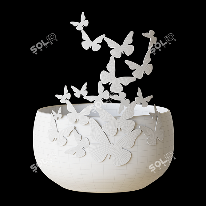 Elegant Designer Decorative Object 3D model image 3