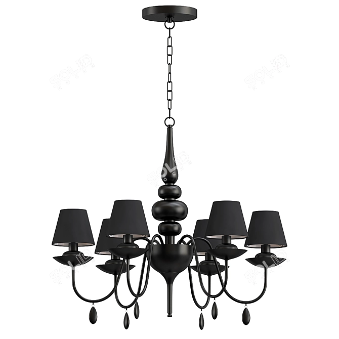 Elegant Ideal Lux Blanche Luminaire 3D model image 1