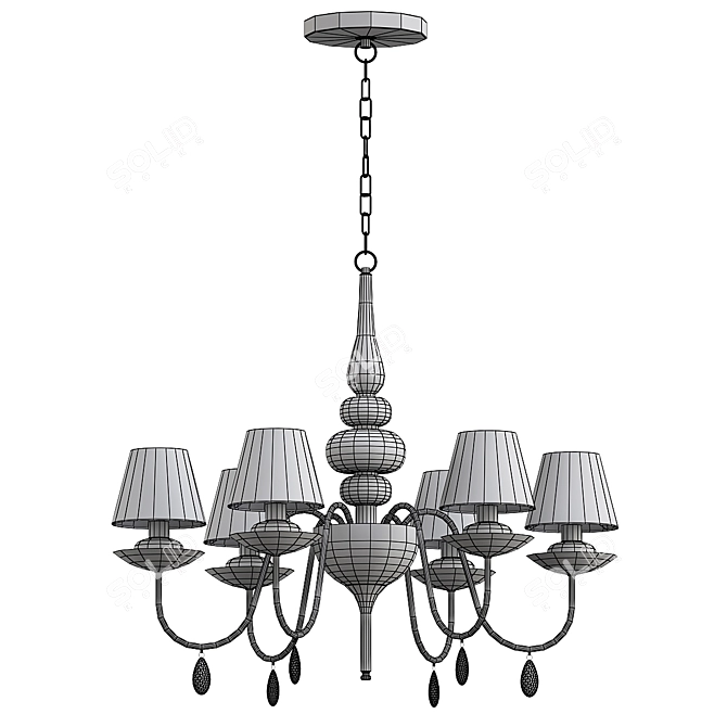 Elegant Ideal Lux Blanche Luminaire 3D model image 3