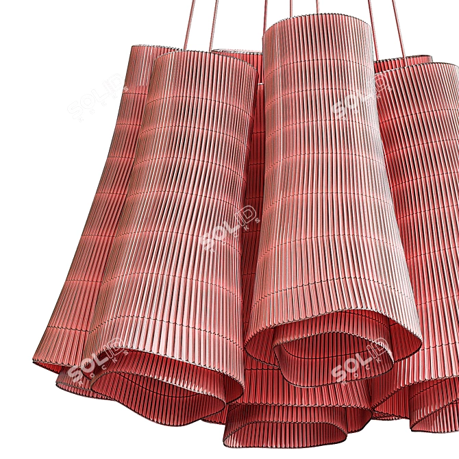 Elegant Tempo Andante Pendant Light 3D model image 5