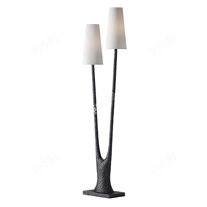 Sleek Lofers Floor Lamp Design 3D model image 2