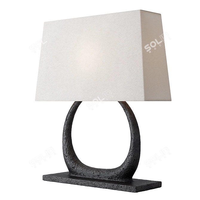 Modern Elegant Sofia Table Lamp 3D model image 2