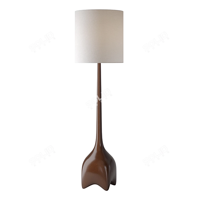 Sleek Modern Floor Lamp Design 3D model image 1