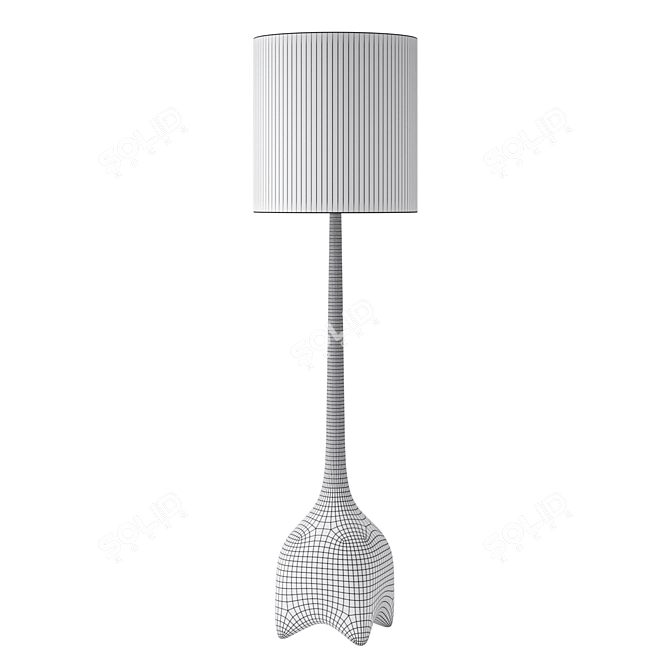 Sleek Modern Floor Lamp Design 3D model image 4