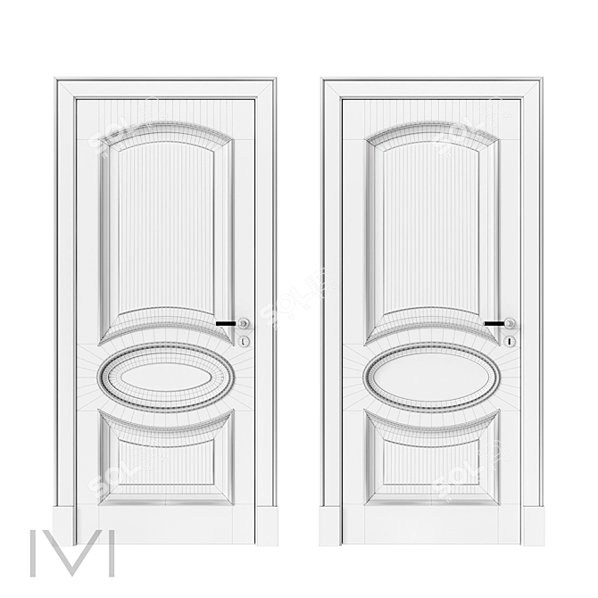 Vienna Series Interior Doors 3D model image 4