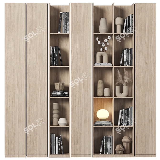 Sleek Home Office Furniture Set 3D model image 1