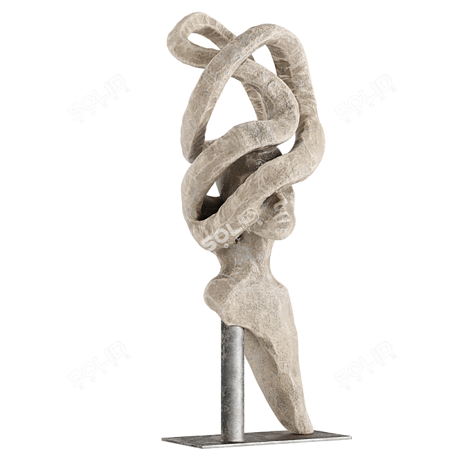 Abstract Human Sculptures - Poly Decoratives 3D model image 5