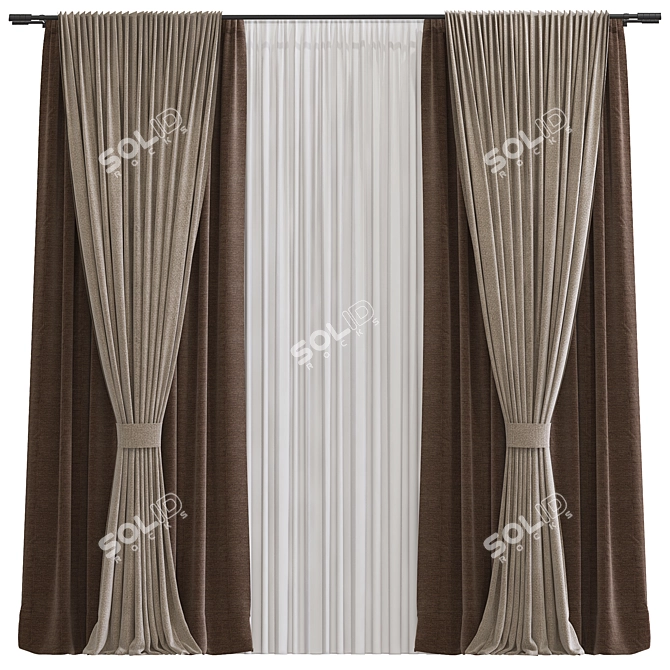 Source Unwrap Curtain Mesh 3D model image 1