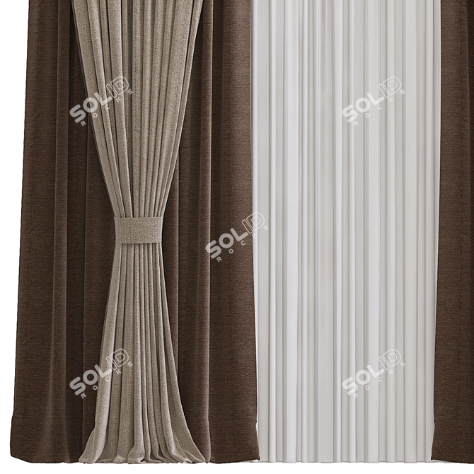 Source Unwrap Curtain Mesh 3D model image 2