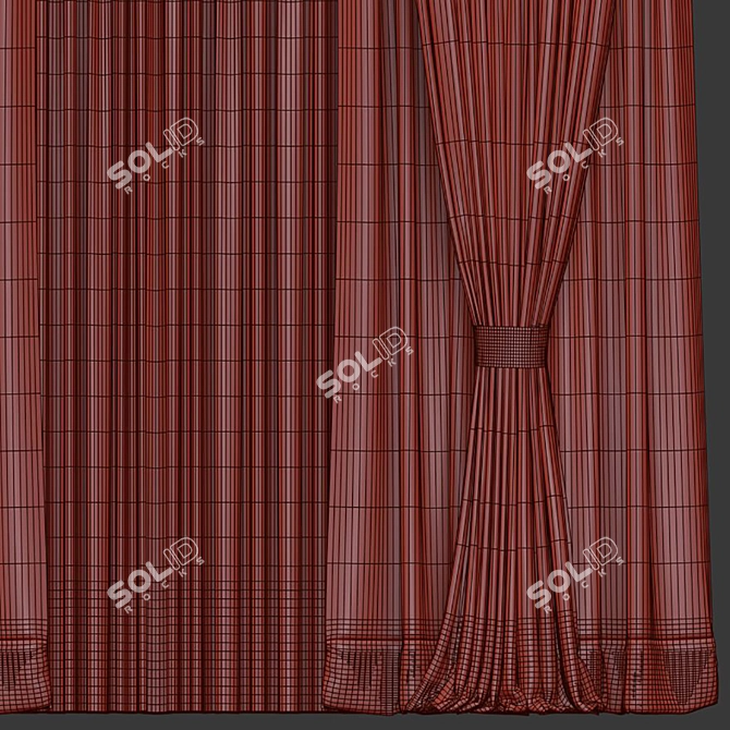 Source Unwrap Curtain Mesh 3D model image 5