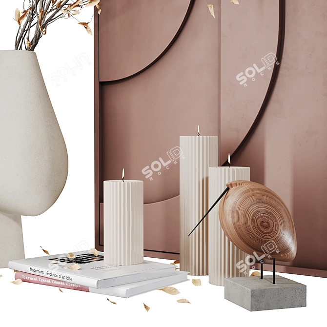 Modern Decor Set for Interiors 3D model image 3