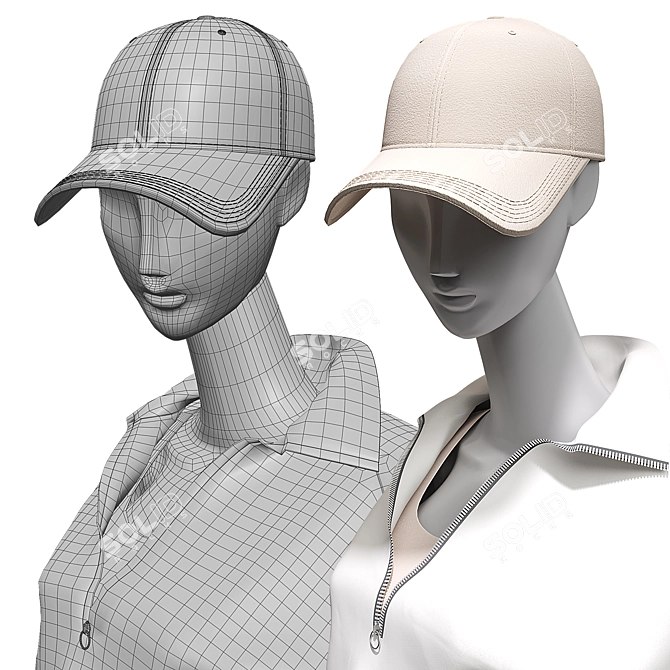 Juno Female Sports Mannequin Set 3D model image 7