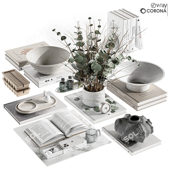 Decorative Mini Set Varieties 3D model image 1