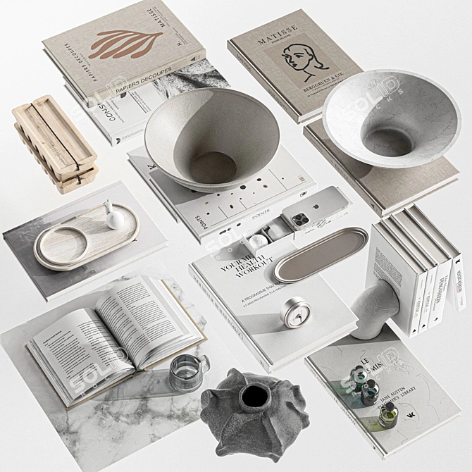 Decorative Mini Set Varieties 3D model image 2