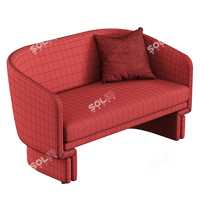 Oceanic Studio Sofa 1300x750x740H mm 3D model image 6