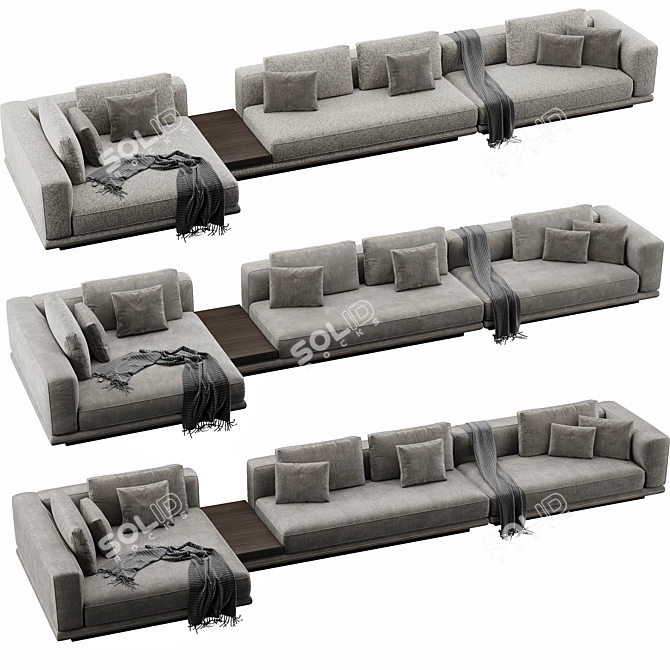 Modern Minotti Horizonte 3D Model 3D model image 5