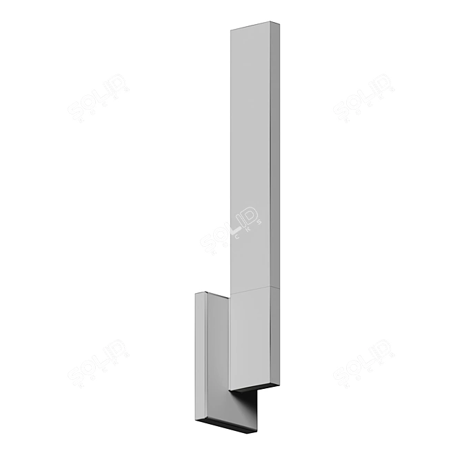 Sleek LED Outdoor Wall Sconce 3D model image 5