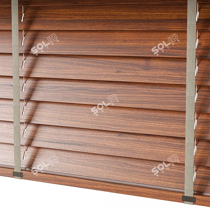 Wooden Blinds Set Bundle 3D model image 3