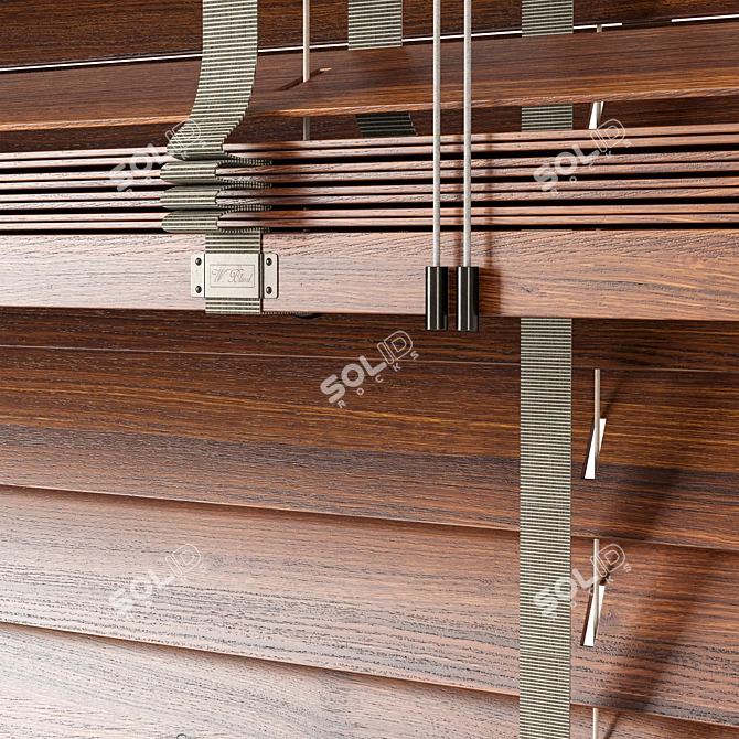 Wooden Blinds Set Bundle 3D model image 5