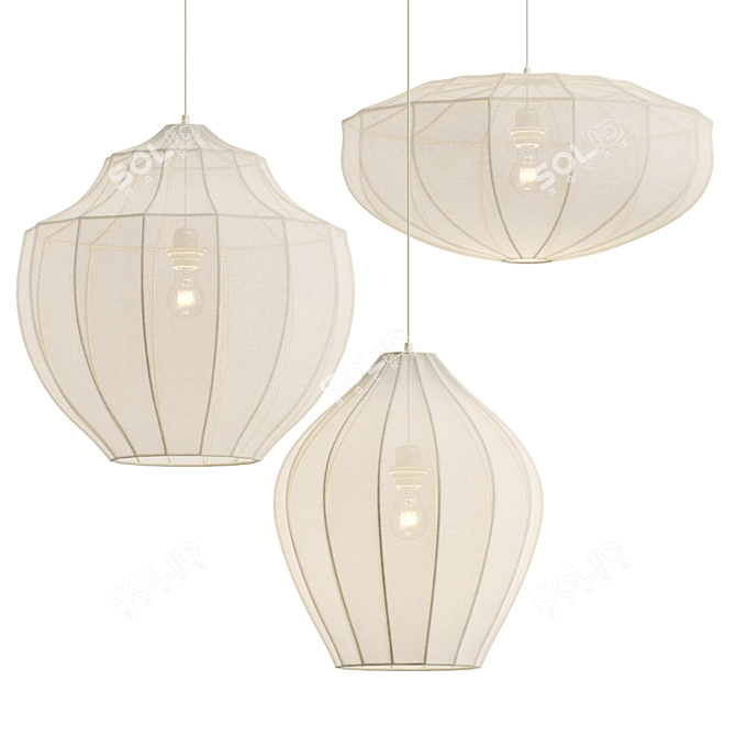 Westwing Beau Collection Modern Lighting 3D model image 1