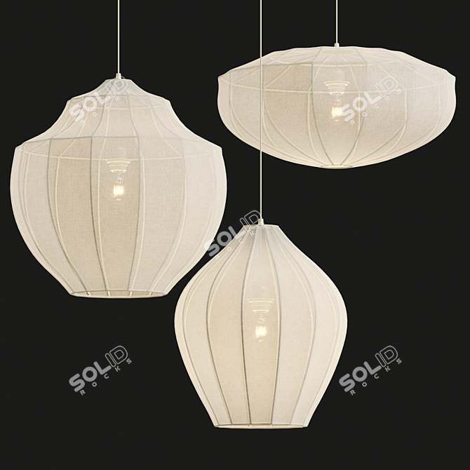 Westwing Beau Collection Modern Lighting 3D model image 2