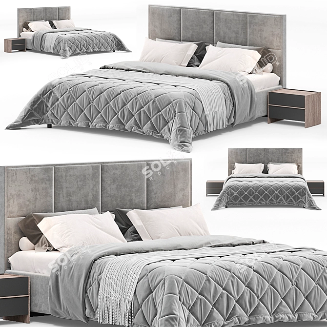 2015 Bed Linea Millimeters 3D 3D model image 3