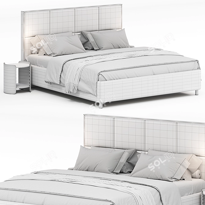 2015 Bed Linea Millimeters 3D 3D model image 6