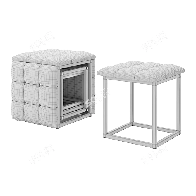 Multi Functional Transforming Ottoman 3D model image 4