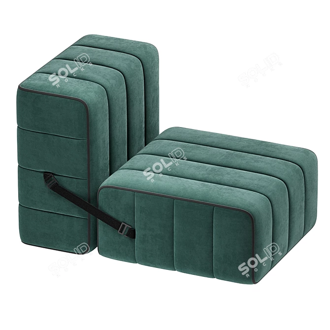 Contemporary Modular Armchair 2013 3D model image 4