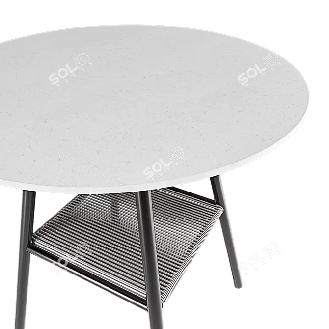 Modern Elba Table Chair Set 3D model image 5