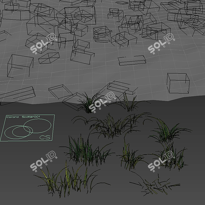  Summer Meadow 5x5m Landscaping Set 3D model image 3