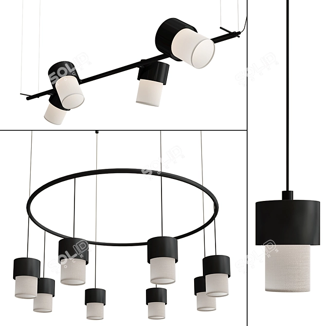 Modern KAN Lighting Collection by JORDI LLOPIS 3D model image 1