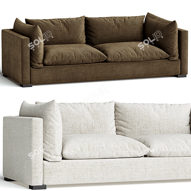 Westwood Charcoal Sofa 2014 3D model image 1