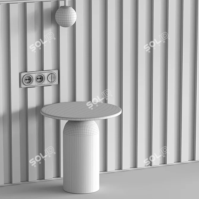 Customizable Decor Panels & Lighting 3D model image 7