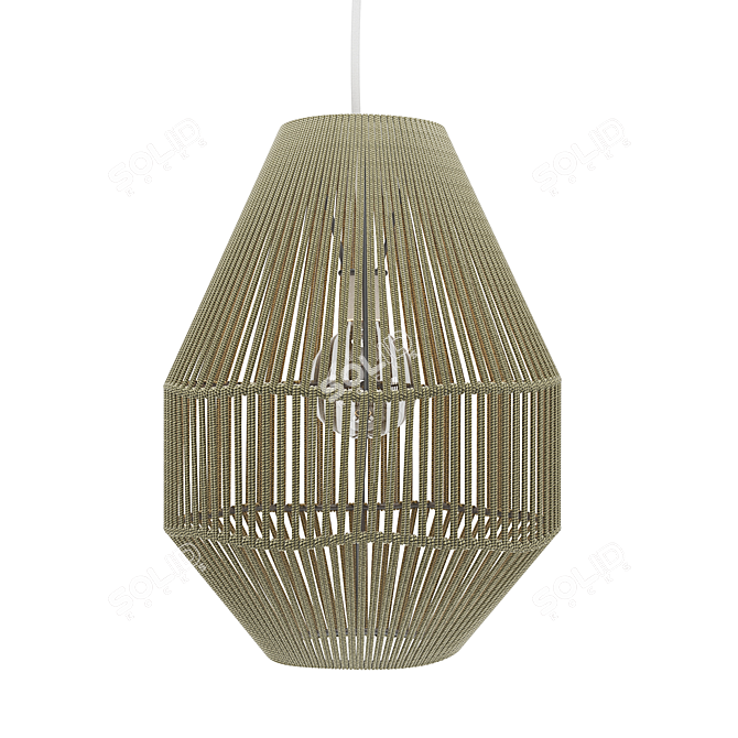 Nature-Inspired Sacco Pendant Lamp 3D model image 1