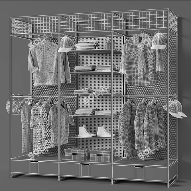 High Polygon Hanger Render Ready 3D model image 4