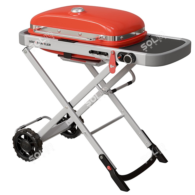 Portable Weber Gas Grill 3D model image 2