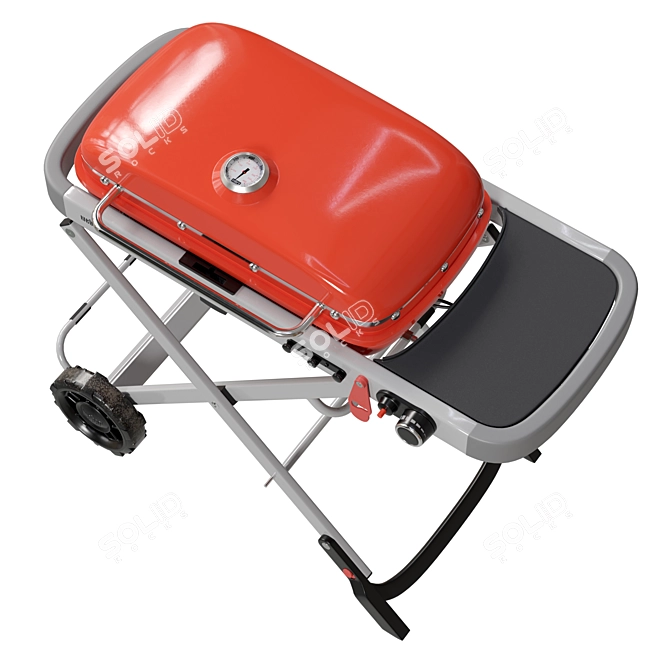 Portable Weber Gas Grill 3D model image 4