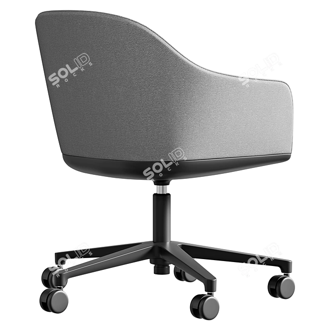 Elegant Vitra Softshell Chair 3D model image 2