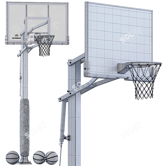 Silverback 2015 Basketball Hoop Kit 3D model image 4