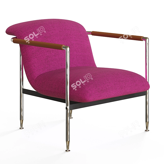 Esosoft Armchair: Elegant Comfort Choice 3D model image 2