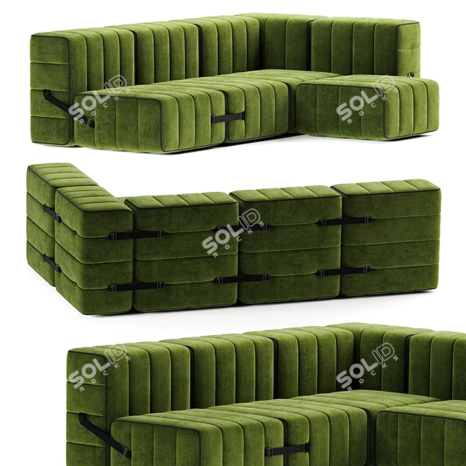  Versatile Curt Modular Sofa 3D model image 4