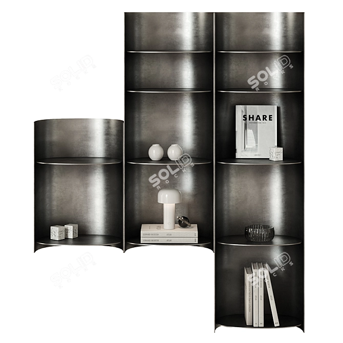 Designer Hanging Shelf Como 3D model image 1
