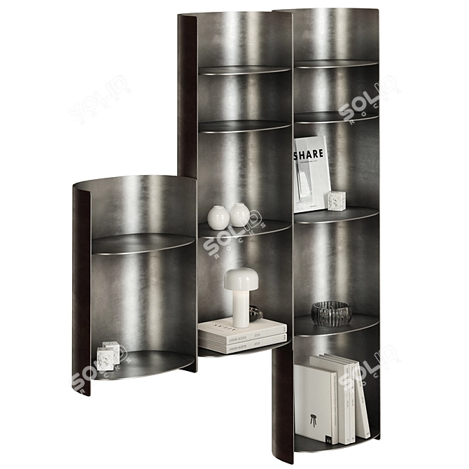 Designer Hanging Shelf Como 3D model image 2