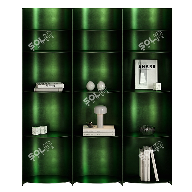 Designer Hanging Shelf Como 3D model image 4