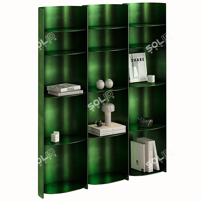 Designer Hanging Shelf Como 3D model image 5