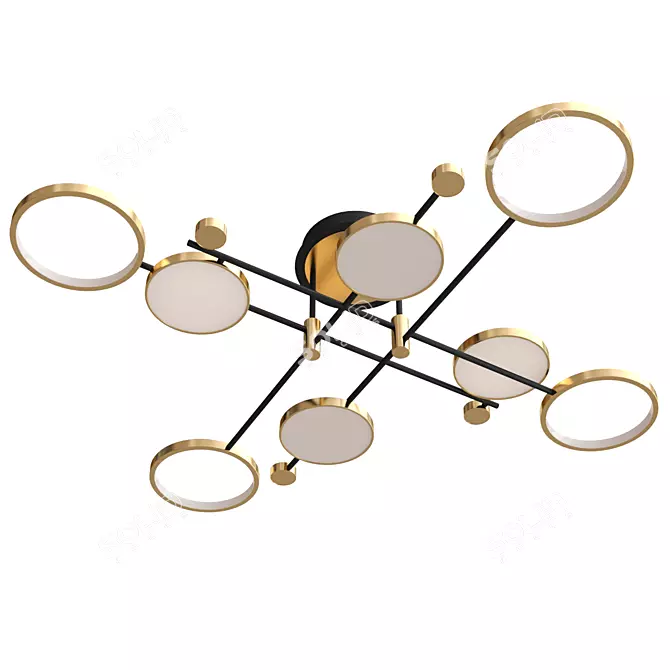 Elegant Arte Lamp Chandelier A1364PL-8PB 3D model image 1