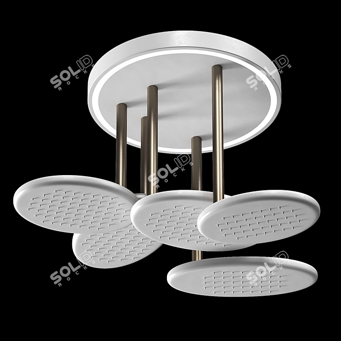 LED Ceiling Shower Moma Meteora 3D model image 2