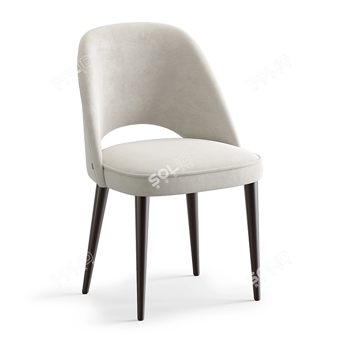 Tyler Chair: Scandinavian Chic Stool 3D model image 1